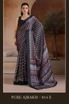 Pure Ajrakh 014 By Rajtex A To F Modal Satin Ajrakh Printed Fancy Saree Suppliers In India